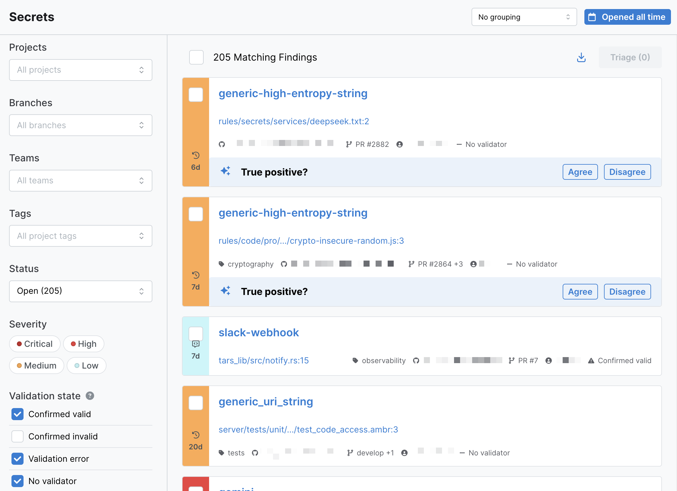 Group by Rule option